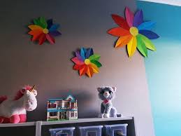 Papierblumen Basteln Blumen Wanddeko Basteln Mit Kindern Papierblumen Basteln Papierblumen Basteln Anleitung Basteln Fruhling Kinder