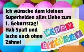 Grusse Und Wunsche Zum 1 Geburtstag