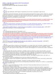 256 din 16 decembrie 2020 prevede că veniturile faoam în. Lege CooperaÅ£iei Agricole
