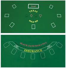 Da Vinci 2 Sided 36 Inch X 72 Inch Texas Holdem Blackjack Casino Felt Layout Blackjack Texas Holdem Poker Table Top