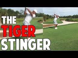 How To Hit The Tiger Stinger In Crazy Detail Youtube Stinger Golf Golf Swing