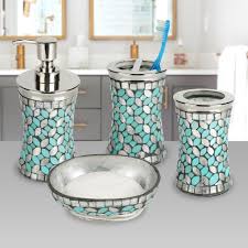 Opt for glass to see what's inside, or stow everything away in ceramic ones instead. Sand Stable Percey 4 Piece Bathroom Accessory Set Reviews Wayfair