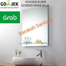 Pemasangan finishing pada bahan ini jasa pembuatan partisi toilet murah perlengkapan kamar mandi seperti keran, westafel, cermin dan. Jual Produk Kaca Cermin Kamar Mandi Termurah Dan Terlengkap Juli 2021 Bukalapak