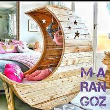 ay seklinde bebek besigi tasarimi bebeginize ozel mobilyalar 120x60 yatak boyutuna uygundur bebekbesigi bebekmobilyasi cocukmobilyasi cocukodasi bebeko wood