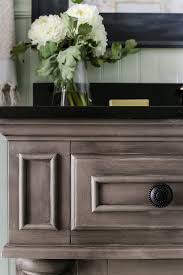 Weathered Gray Wood Look Vanity Makeover Bless Er House Weathered Furniture Furniture Makeover Painted Furniture