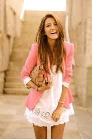 Spring Summer Wedding Guest Outfits Fashion Hot Pink Blazers Style