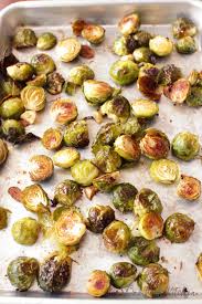 Roasted Brussels Sprouts Recipe Small Batch One Dish Kitchen Oven roasted brussels sprouts are an easy side dish for your favorite weeknight meal and done how to store brussels sprouts.