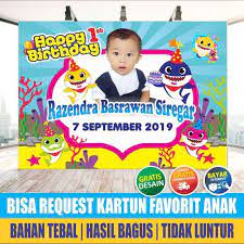 Ucapan ulang tahun untuk anak laki laki. Banner Ulang Tahun Spanduk Backdrop Ultah Perlengkapan Ultah Happy Birthday Tema Baby Shark Terbaru Agustus 2021 Harga Murah Kualitas Terjamin Blibli