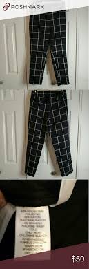 Black And White Square Pattern Pants Nwot Loft Pants Nwot Loft Marisa Skinny Pants Black With White Square Pattern Size 12p 63 Polyester 37 Rayon 4 S Clothes Design Fashion Fashion Design