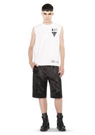 Indulge in the newest clothing by alexander wang such as dresses, tops, shoes, boots and more at fwrd. Alexander Wang Synthetic Tuxedo Tear Away Shorts In Black For Men Lyst
