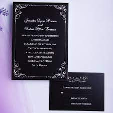 White Elegant Border Wedding Invitation Card Ing192 Ing192 0 00 Black Wedding Invitations Inexpensive Wedding Invitations Printable Wedding Invitations