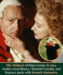 The Michael - The Madness of King George adapts Alan Bennett's stage play  into Nicholas Hytner's carefully judged royal drama, examining George III  through illness, political vulnerability, public ceremony, and private  suffering.