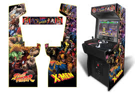 Custom Permanent Full Size X Men Vs Street Fighter Inspired Graphics For Xtension Arcade Arcade Video Game Genre Street Fighter
