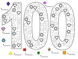 This game gets students moving around the room as they make choices between 2 different 100 day options. Free Printable 100 Days Of School Coloring Pages