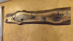 Live Edge Black Walnut Coat Rack By Indianabitnbrace On Etsy Walnut Wood Projects Walnut Wood Furniture Wood Furniture Diy