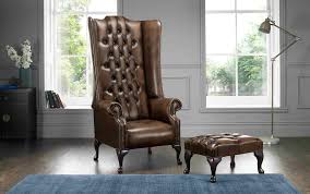 You know what makes for the perfect living room setting? Astoria Grand Colucci High Back Wing Chesterfield Chair And Footstool Wayfair Co Uk