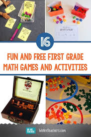 16 Fun And Free First Grade Math Games And Activities First Grade Math Math Games Math