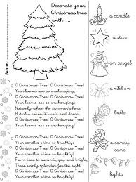 O Christmas Tree Song Activity Sheet Christmas Worksheets Christmas Activities Christmas Sheets