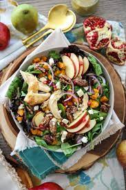 Autumn Harvest Salad A Hearty Autumnal Salad With Seasonal Ingredients And A Honey Cider Dressing Note In Harvest Salad Recipes Autumn Salad Harvest Salad