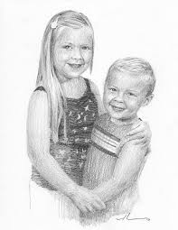 Sister And Brother Sketch Drawing Drawing Sketches Drawings Art