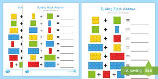 You may use these worksheets to improve your knowledge. Building Block Addition Activity Teacher Made
