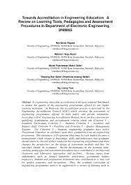 Load more similar pdf files. Pdf Towards Accreditation In Engineering Education A Review On Learning Tools Pedagogies And Assessment Procedures In Department Of Electronic Engineering Unimas Dyg Nur Salmi Dharmiza Awg Salleh Academia Edu