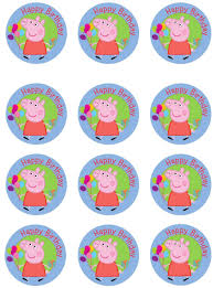 Peppa pig cake topper printable free. Free Printable Cut Out Peppa Pig Cupcake Toppers Novocom Top