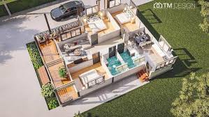 Enjoy free shipping with your order! Single Storey House With A Spacious L Shape Veranda