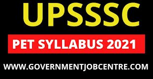 Upsssc Preliminary Eligibility Test Pet Syllabus 2021 Download Pdf