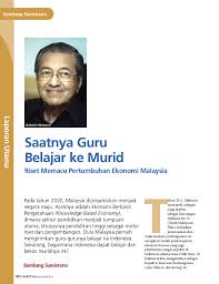 Pihak radio televisyen malaysia (rtm) mempunyai hak. Pdf Saatnya Guru Belajar Ke Murid Riset Memacu Pertumbuhan Ekonomi Malaysia A Magazine Article In Indonesian Bambang Sumintono Academia Edu