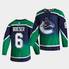 Vancouver canucks, vancouver, british columbia. Vancouver Canucks Brock Boeser 2021 Reverse Retro Special Edition Authentic 6 Jersey Green