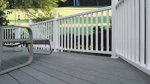 White rail kit with square balusters featuring polycomposite technology offers the high quality, low maintenance solution you've been looking for. Veranda Traditional 8 Ft X 36 In White Polycomposite Rail Kit Without Brackets 73003989 The Home Depot