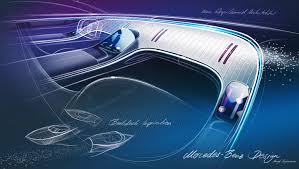 Mercedes Benz Vision Eqs Interior Design Sketch Rendering Drawing Showcar Concept Iaa Frankfurt 2019 S Mercedes Interior Interior Sketch Interior Design Sketch