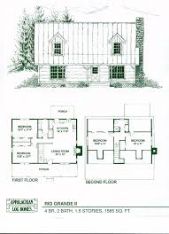 Rio Grande Ii 4 Bed 2 Bath 1 5 Stories 1585 Sq Ft Appalachian Log Timber Homes Hyb Log Home Floor Plans Log Cabin Floor Plans Small Log Cabin Houses