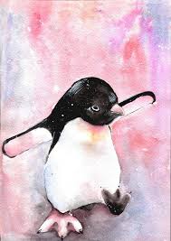 Pin By Miranda Nahmias Score Client On Cellular Wardrobe Penguin Art Penguins Penguin Watercolor