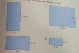 Mencari luas dan keliling persegi panjang. Hitunglah Keliling Persegi Panjang Berikut Dengan Rumus Brainly Co Id