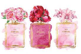 Independent art hand stretched around super sturdy wood frames. Three Perfume Bottles In Pink Canvas Print By Amanda Greenwood Icanvas Peonies Art Print Perfume Bottles Peony Art