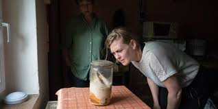 Einmachglas Mit Weissem Huhn Steht Auf Einem Tisch Die Autorin Beugt Sich Hinuntern Und Schaut Es Sich Genau An In 2020 Huhner Weisse Huhner Nicht Essen