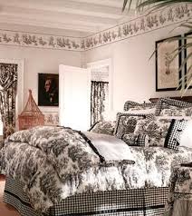 Black And Cream Toile Bedding Waverly Really Pops Country Bedroom Bed Linens Luxury French Country Bedrooms