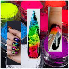 Neon Pigment 15 Grams Neon Smoke Nails Nail Art Design Etsy Nail Design Kit Nail Art Designs Nail Art