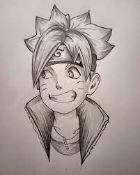 How to Draw Boruto Uzumaki only with a Pencil Boruto Uzumaki is one of the  newest anime that is quite loved or in demand by many people, and this time  I will