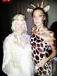 Home Made Giraffe Costume 20 Fabric And The Ears Sew Away Make A Dress Follow A Pattern Of A Dress You Giraffe Costume Fish Costume Cute Halloween Costumes