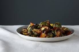 Roasted Brussels Sprouts With Pears Pistachios Recipe On Food52 Recipe Roasted Brussel Sprouts Sprout Recipes Roasted Brussel