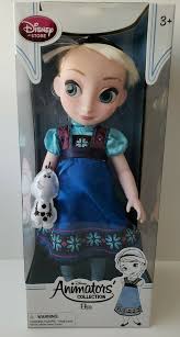 Disney Store Animators' Collection Frozen Elsa with Olaf Doll New with Box 