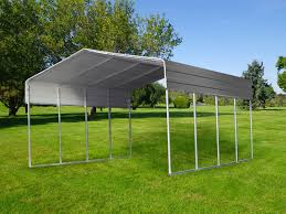 Free standing metal carports are excellent steel structures you can use to cover your car, truck, farm equipment, rv, boat & more. Cheapest Carports Metal Carport Kits Shelterlogic Heavy Duty Replacement Cover Kit 8x8x8 805338 90503 For 70423