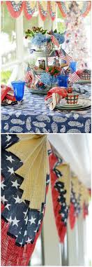 Celebrating The Red White Blue Patriotic Table On The Porch Patriotic Centerpieces Fourth Of July Patriotic Celebration