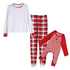 Black And White Christmas Pajamas Mommy N Me Matching Pjs White Red Black Plaid Matching Family Outfits Daughters Clothes Sleepwear Sets