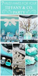 9 files to make a fun bridal shower with a perfect blend theme for $8.50 (less than a dollar a file). 7 Things You Must Have At Your Tiffany Co Party Tiffany Party Tiffany Blue Party Tiffany Theme