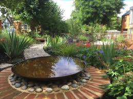 Cor Ten Bowl In River Bed Garden In 2020 Garden Design Kids Meal Plan Garden Beds