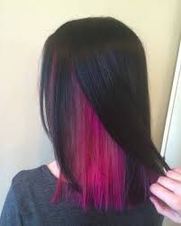 Hairsmart Revealing The Magical Magenta Under Layer At Hidden Hair Color Aesthetic Hair Hair Color Streaks